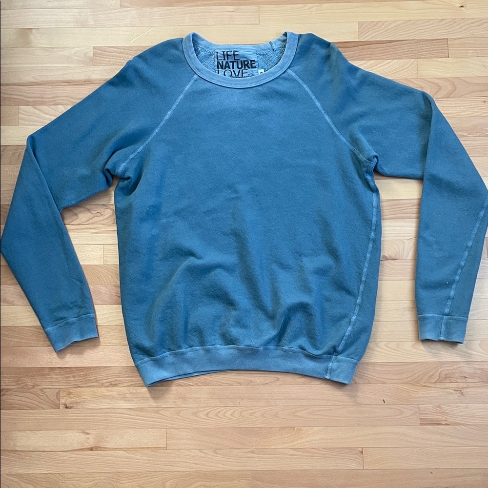 NWOT Freecity Lucky Rabbit Teal Sweatshirt Size Small